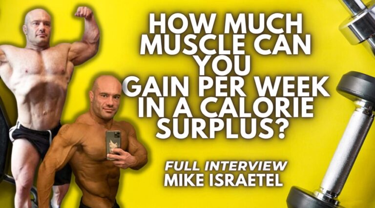 Muscle gain per week in a calorie SURPLUS