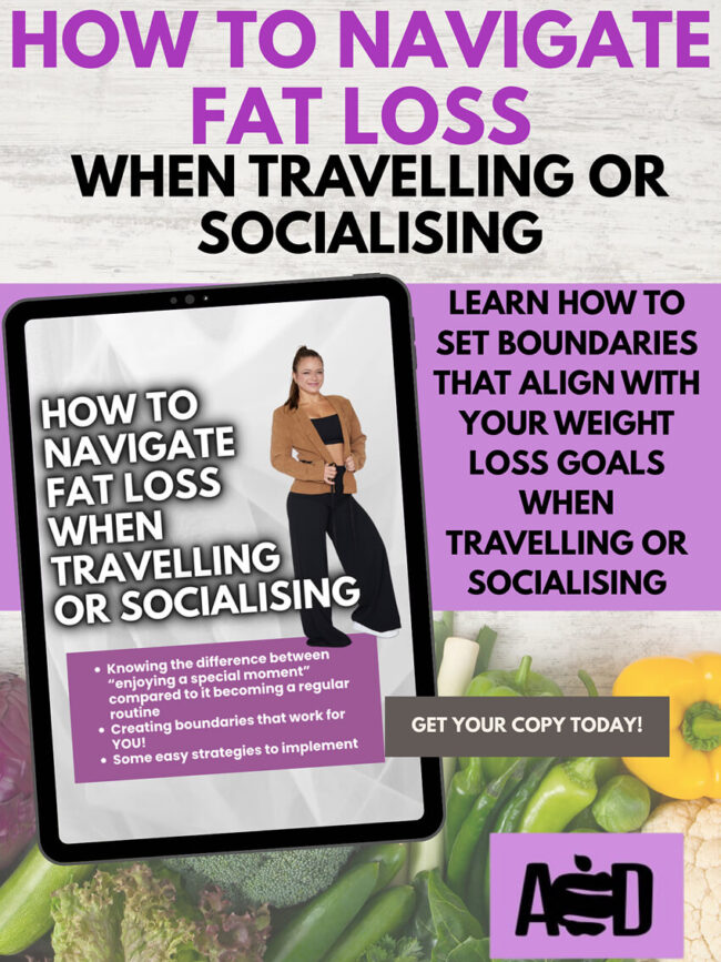 Navigating fat loss when travelling or socialising