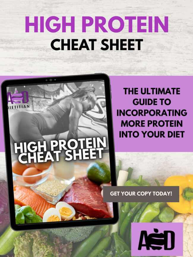 High Protein Cheat Sheet
